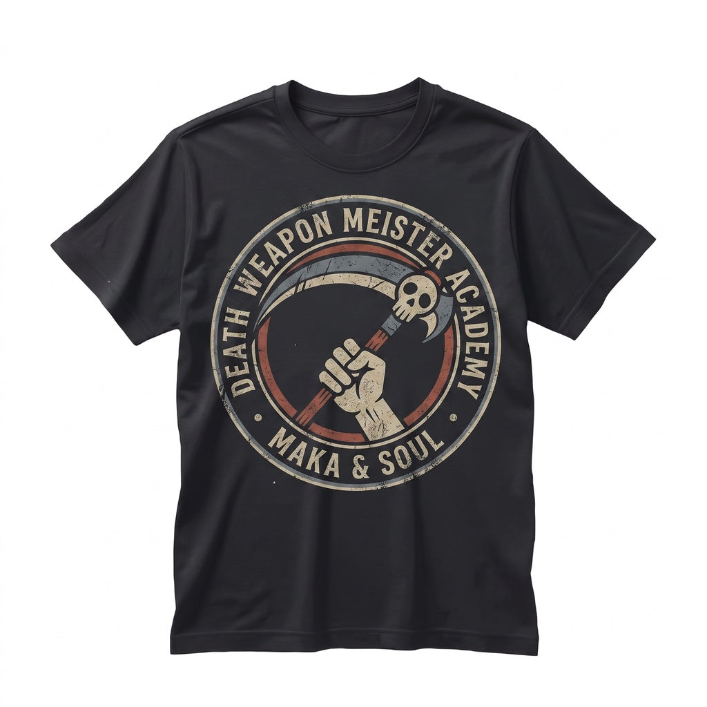 Maka Albarn Scythe Meister Graphic Anime Apparel, Dark Fantasy Manga Vintage Unisex TShirt
