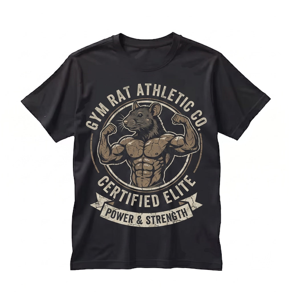 Certified Gym Rat Vintage 90s Retro Graphic Meme Pump Cover Funny Lifting Lovers Gift Unisex TShirt