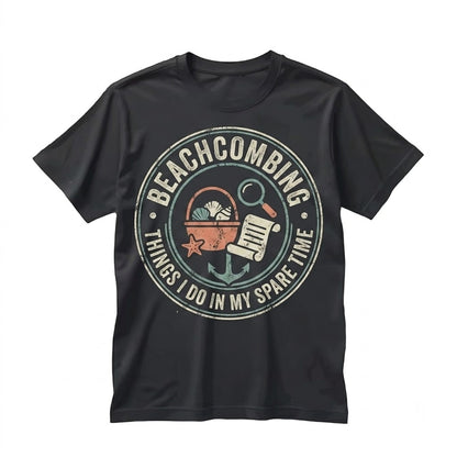 Vintage Distressed Graphic Beachcombing Sea Glass Collector Coastal Unisex TShirt