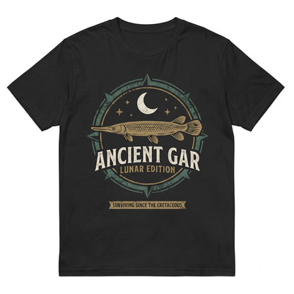 Three Alligator Gar Moon Atractosteus Spatula Galaxy Retro Fish Aquarium Hobbyist Gift Aquatic Pet Graphic Vintage Wash Unisex