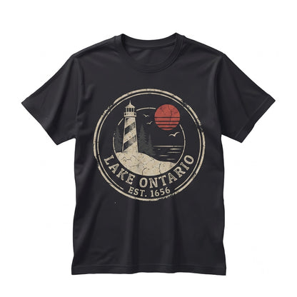 Vintage Lake Ontario Great Lakes Quiet Activism Subtle Political Travel Canada Top Unisex TShirt