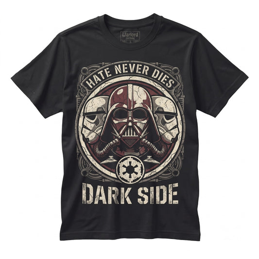 Vintage Sci-Fi Galactic Empire Villain Graphic Print Cotton Black Unisex TShirt