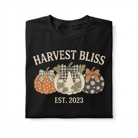 Boho Cute Fall Pumpkin Pattern Autumn Aesthetic Cottagecore Harvest Season Thanksgiving Unisex TShirt