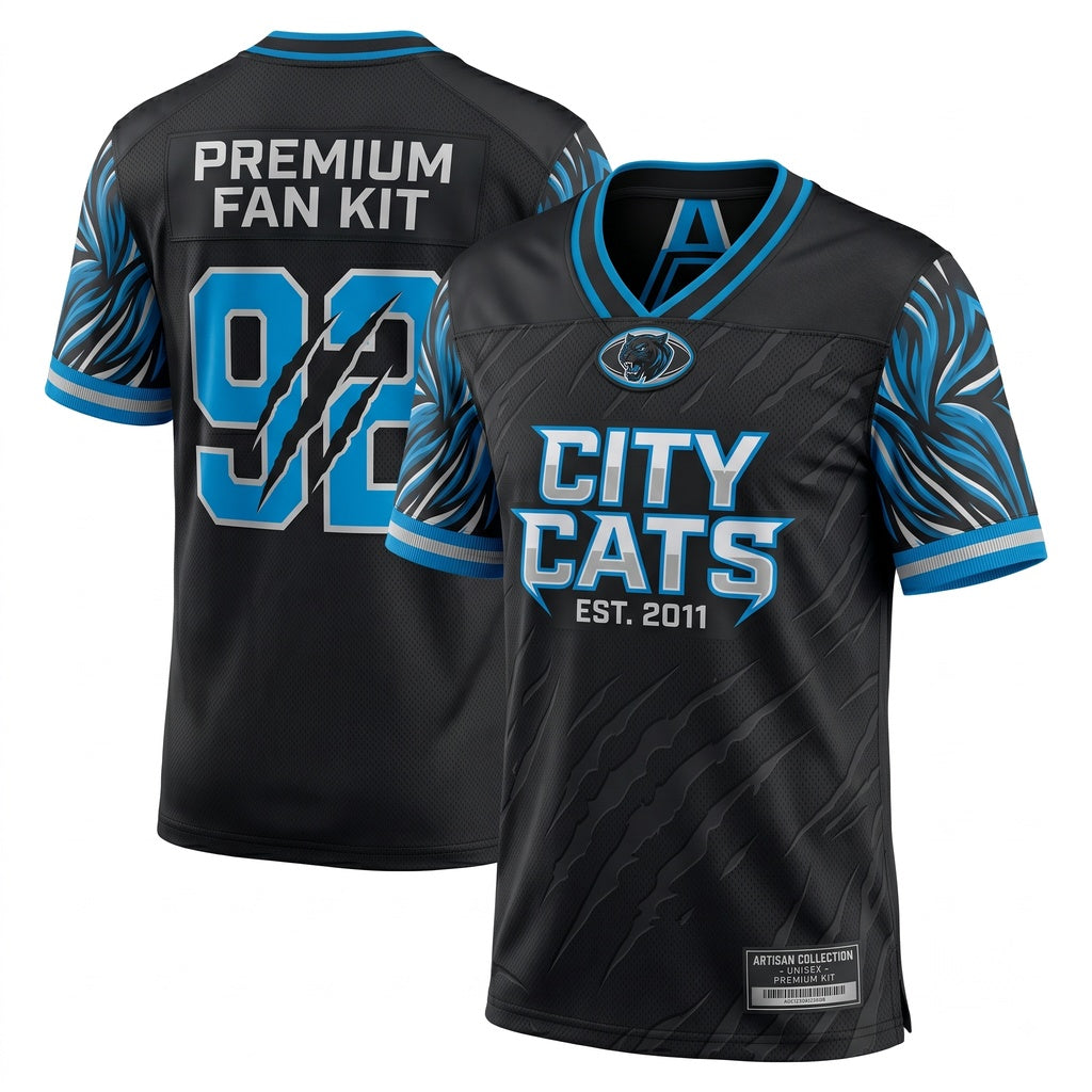 Unisex Lightweight Breathable Mesh Football Fan Jersey - Stitched Game Day Athletic Apparel