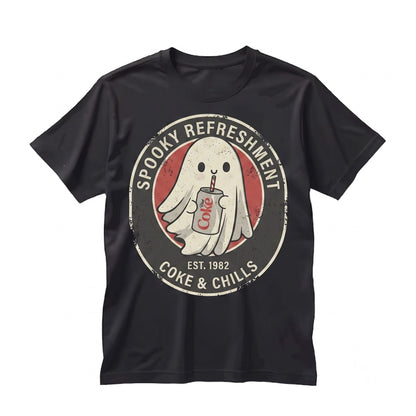 Sarcastic Diet Cola Ghost Lover Sassy Funny Spooky Soda Drink Quote Graphic Unisex TShirt