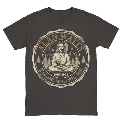 Alan Watts 90s Vintage Rap Style Sacred Geometry Graphic Mystical Cotton Unisex TShirt