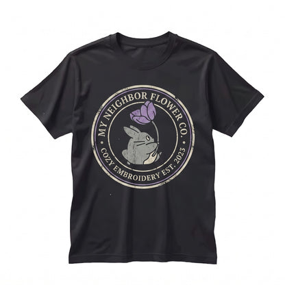 Forest Spirit Embroidered Woodland Sprite Graphic Unisex TShirt