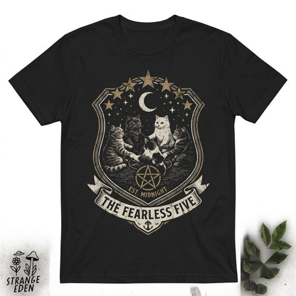 Support Your Local Coven Cat Ritual Funny Witchy Black Kitten 80s 90s Grunge Goth Vintage Graphic Apparel Unisex TShirt