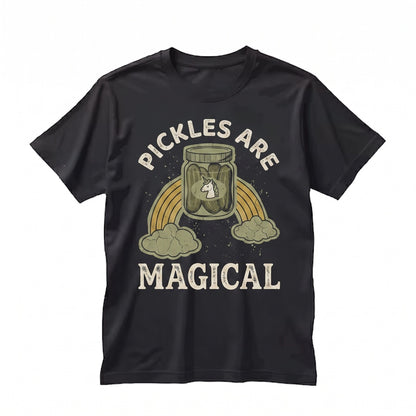 Pickles Are Magical Funny Unicorn Pickle Lover Cucumber Cute Birthday Present Halloween Party Costume Novelty Graphic Unisex