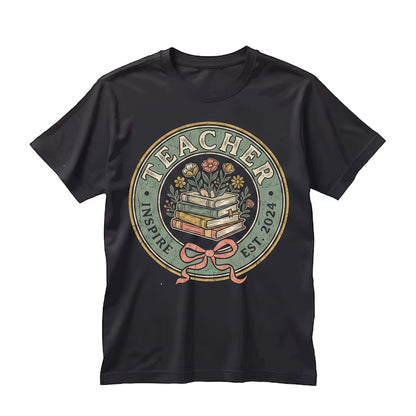 Floral Retro Chinoiserie Coquette Teacher Appreciation Back To School Educator Gift Graphic Unisex TShirt
