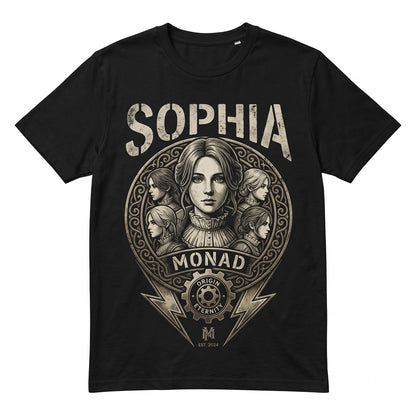 Sophia Monad Blue Butterfly Gothic Puppet Sci-Fi Horror Gaming Vintage Cotton Graphic Print Unisex TShirt
