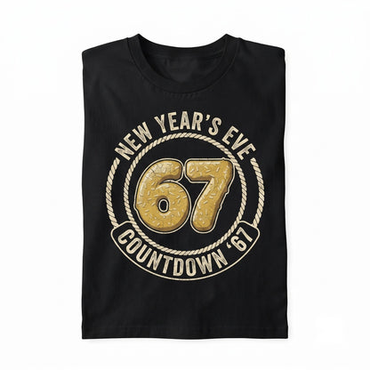 Funny 67 Meme Six Seven Humor Gift Happy New Year 2026 Party Outfit Unisex TShirt