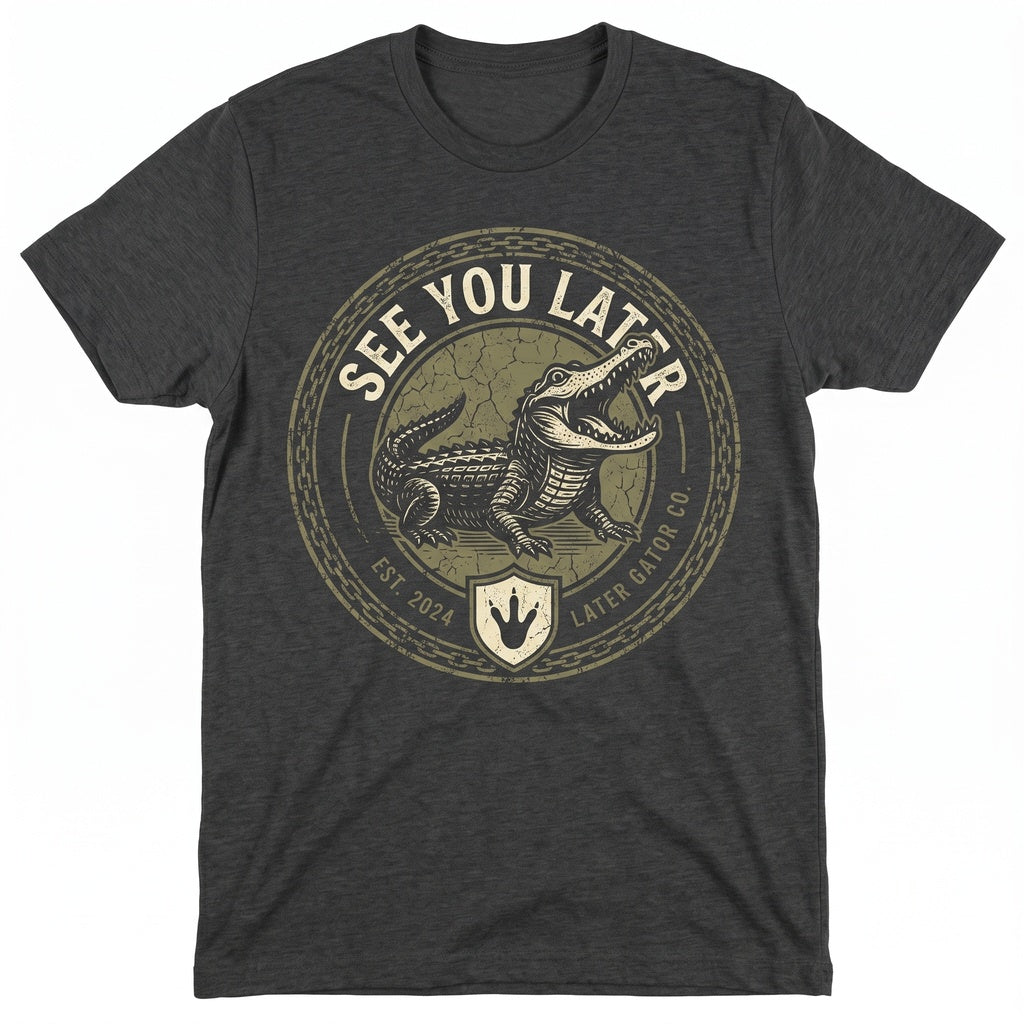 Later Gator Funny Saying Retro Crocodile Alligator Sarcastic Apparel For Men Women Unisex TShirt