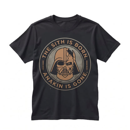 Oversized Darth Vader Retro Sci-Fi Villain Graphic Galaxy Print Cotton Unisex TShirt