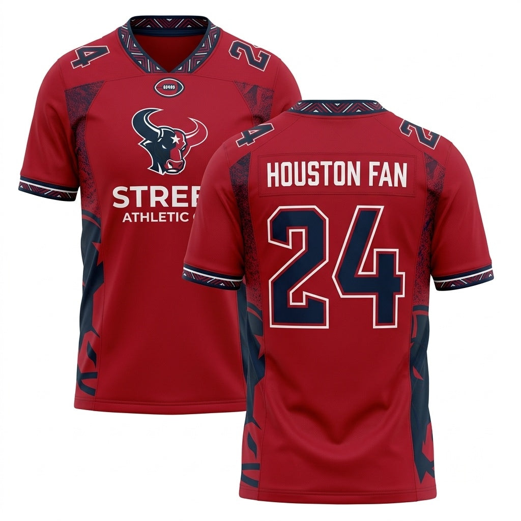 Unisex Football Game Day Fan Jersey - Breathable Lightweight Athletic Mesh