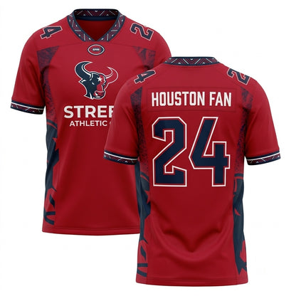 Unisex Football Game Day Fan Jersey - Breathable Lightweight Athletic Mesh