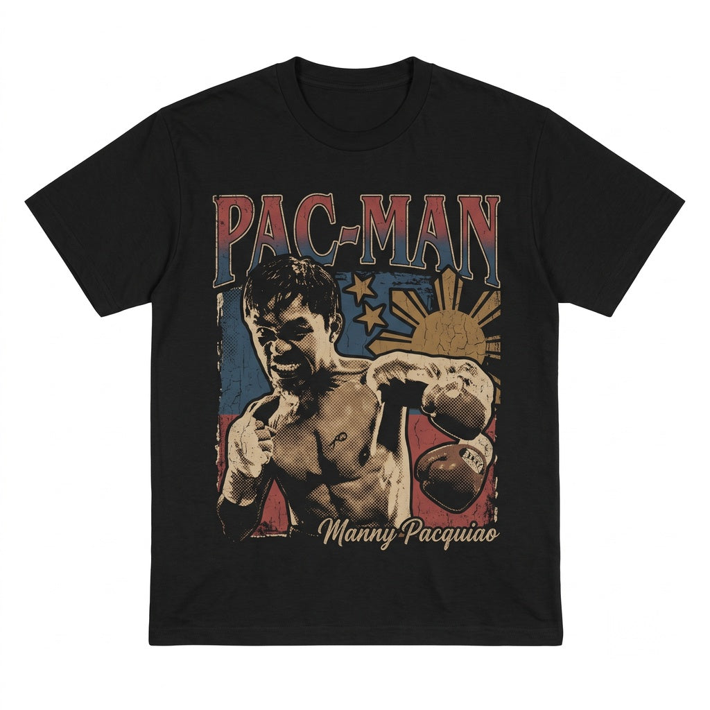 Manny Pacquiao Boxing Legend Vintage Filipino Pride Champion Fighter Graphic Unisex TShirt