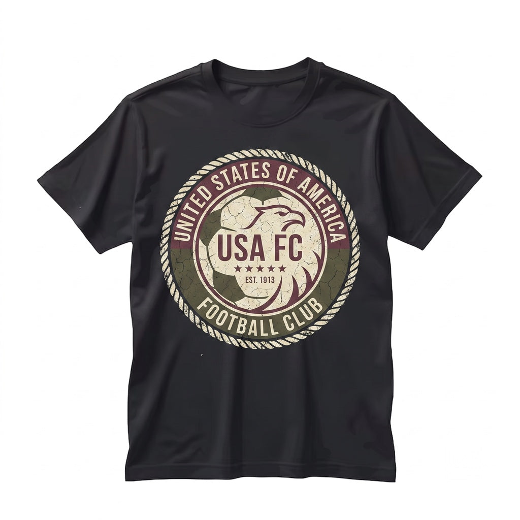 Vintage USA Soccer America Football Graphic Retro Tournament Fan Apparel Unisex TShirt