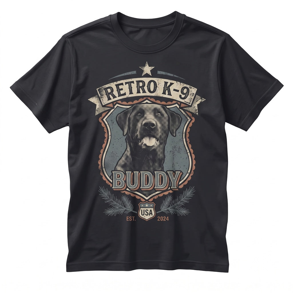 Personalized Retro Sunset Pet Photo Portrait Gift Cat Dog Graphic Unisex TShirt