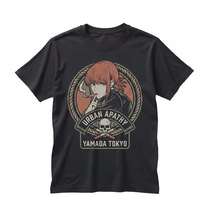 Japanese Flame Graphic Streetwear 100% Cotton Harajuku Casual Mens Womens Unisex TShirt