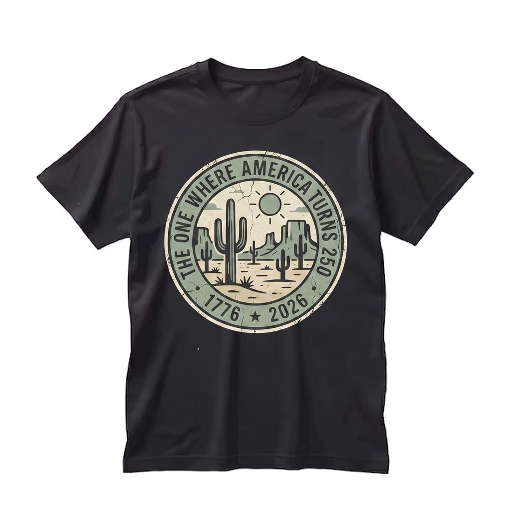 America 250th Birthday Patriotic 4th of July Vintage Graphic Summer Unisex TShirt