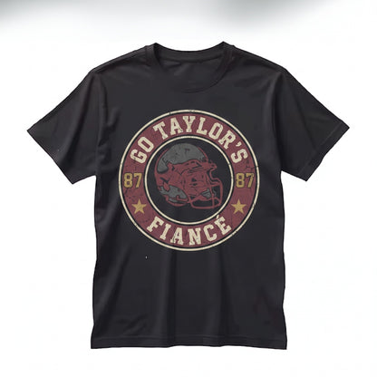 Go Taylors Fiance Funny Kansas City Football Gameday Fan Graphic Apparel Unisex TShirt