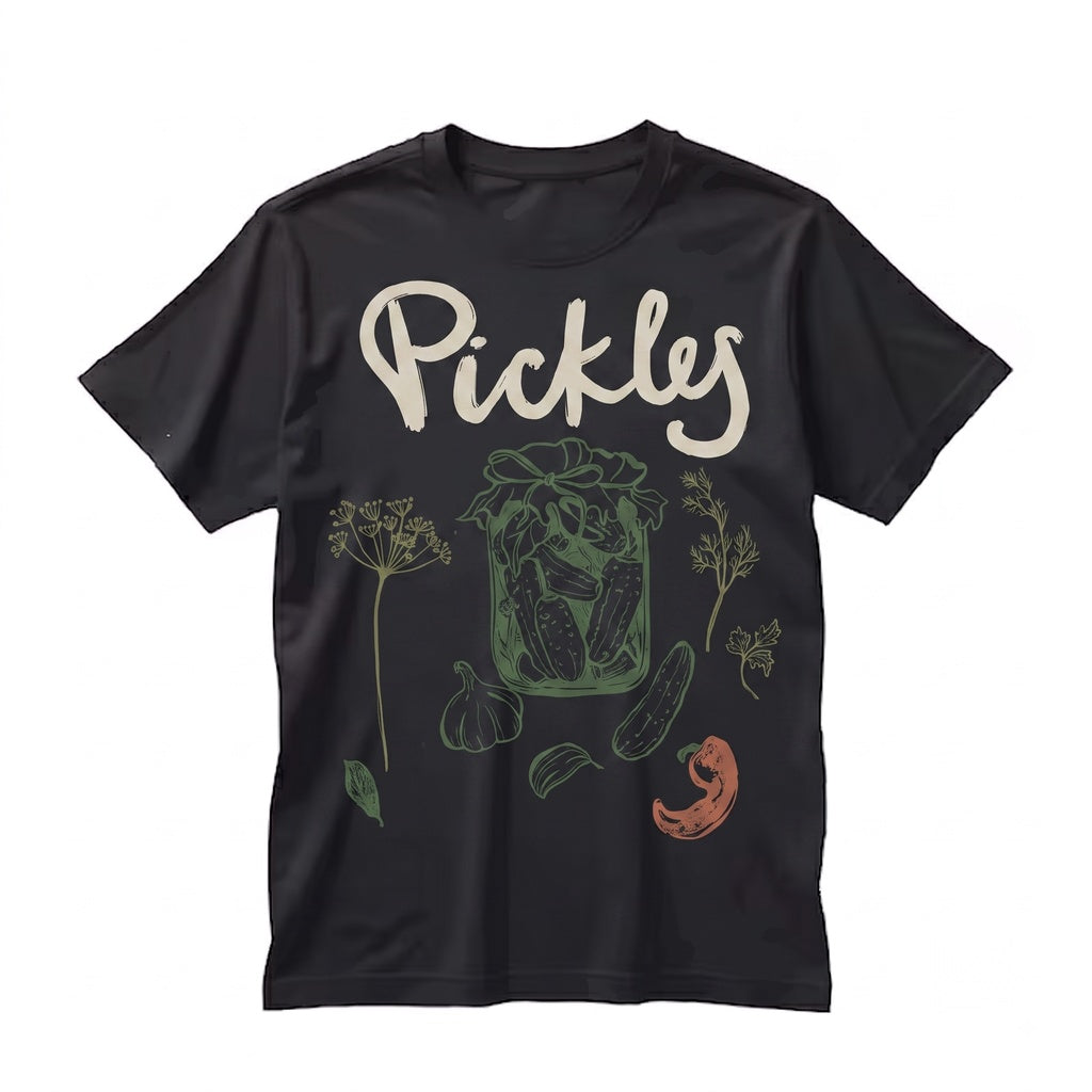 Funny Pickle Graphic Foodie Summer Apparel Clothing Unisex TShirt