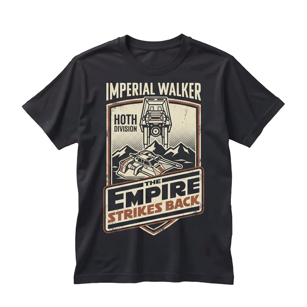 Vintage Retro Sci-Fi AT-AT Walker Hoth Ice Planet Battle Fan Gift Graphic Unisex TShirt