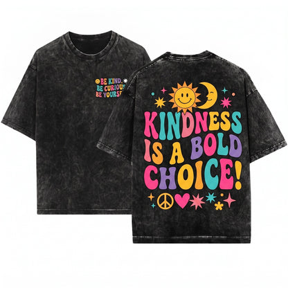 Happy To See Your Face Back School Student Teacher Colorful Unisex Wash T-Shirt