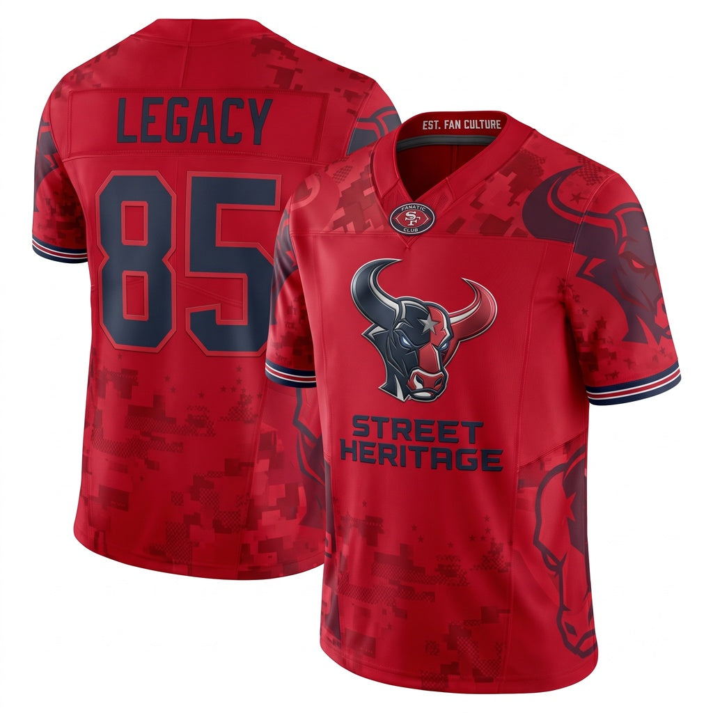 Unisex Game Day Football Fan Jersey - Stitched Breathable Athletic Mesh Top