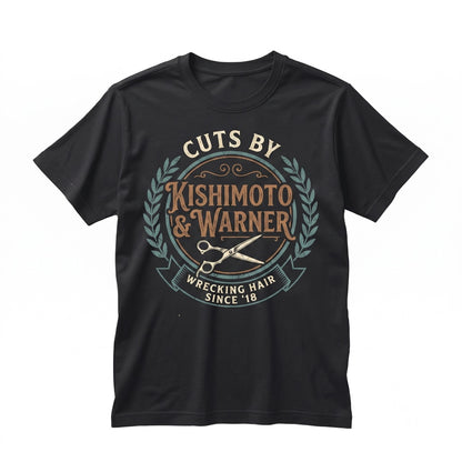 Embroidered Cuts By Kishimoto And Warner Dystopian Bookish Romance Fan Merch Gift Unisex TShirt
