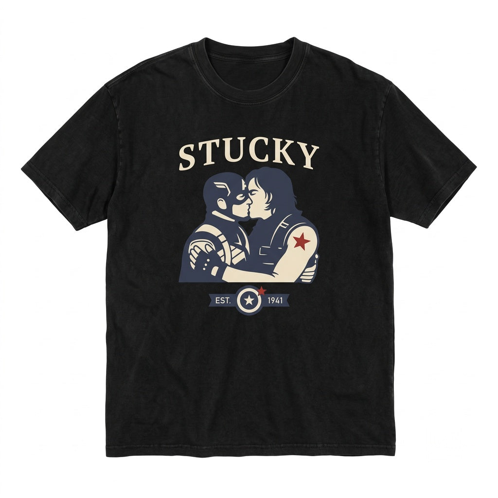 Stucky Steve Rogers Bucky Barnes Vintage Graphic Mens Womens Apparel Unisex TShirt