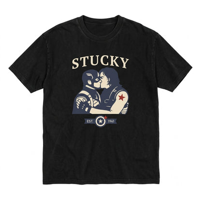 Stucky Steve Rogers Bucky Barnes Vintage Graphic Mens Womens Apparel Unisex TShirt