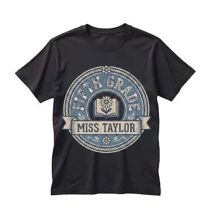 Custom 5th Grade Dream Team Teacher Matching Group Faux Patchwork Back to School Unisex TShirt