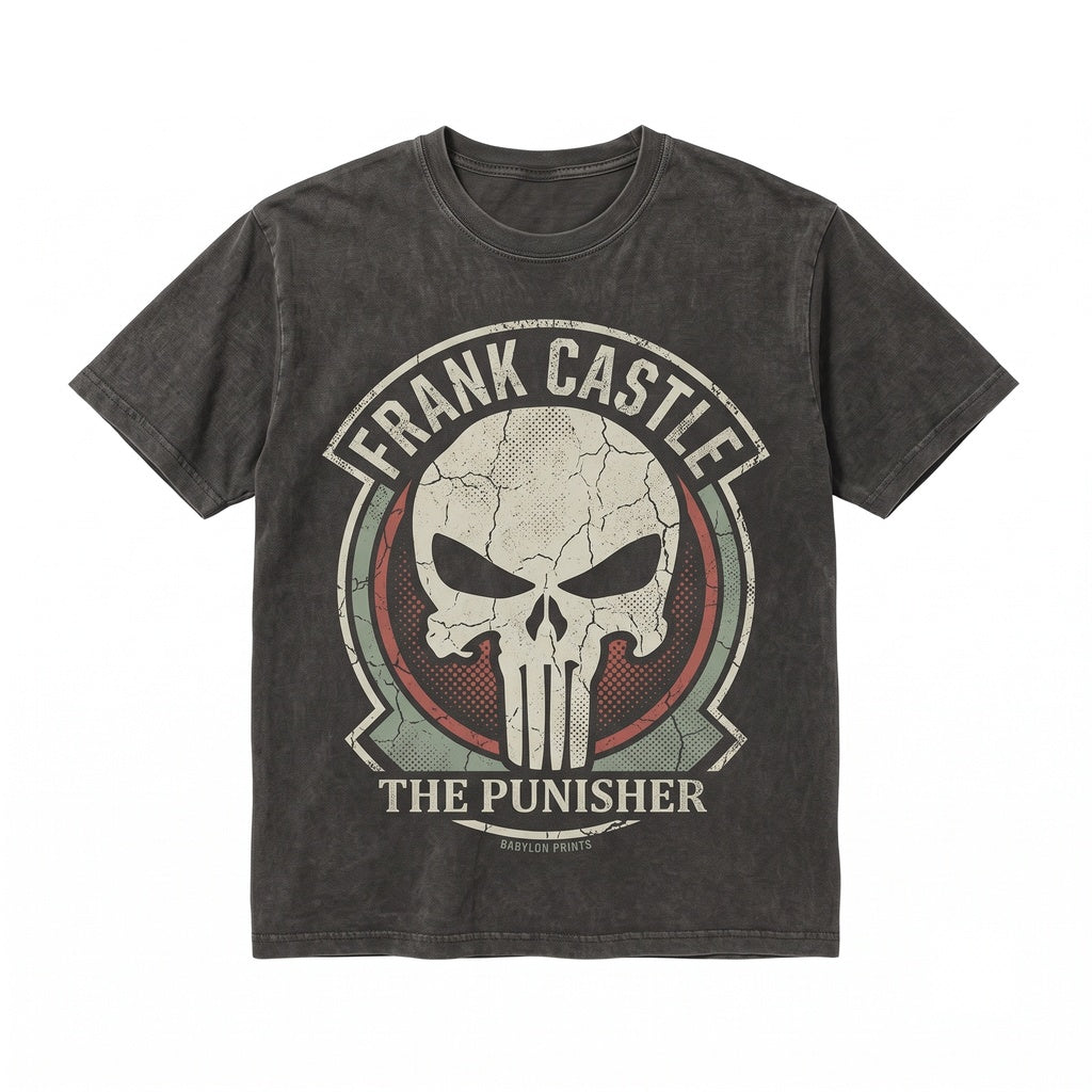 Vintage Skull Vigilante Frank Castle Jon Bernthal Comic Antihero Dad Graphic Unisex TShirt