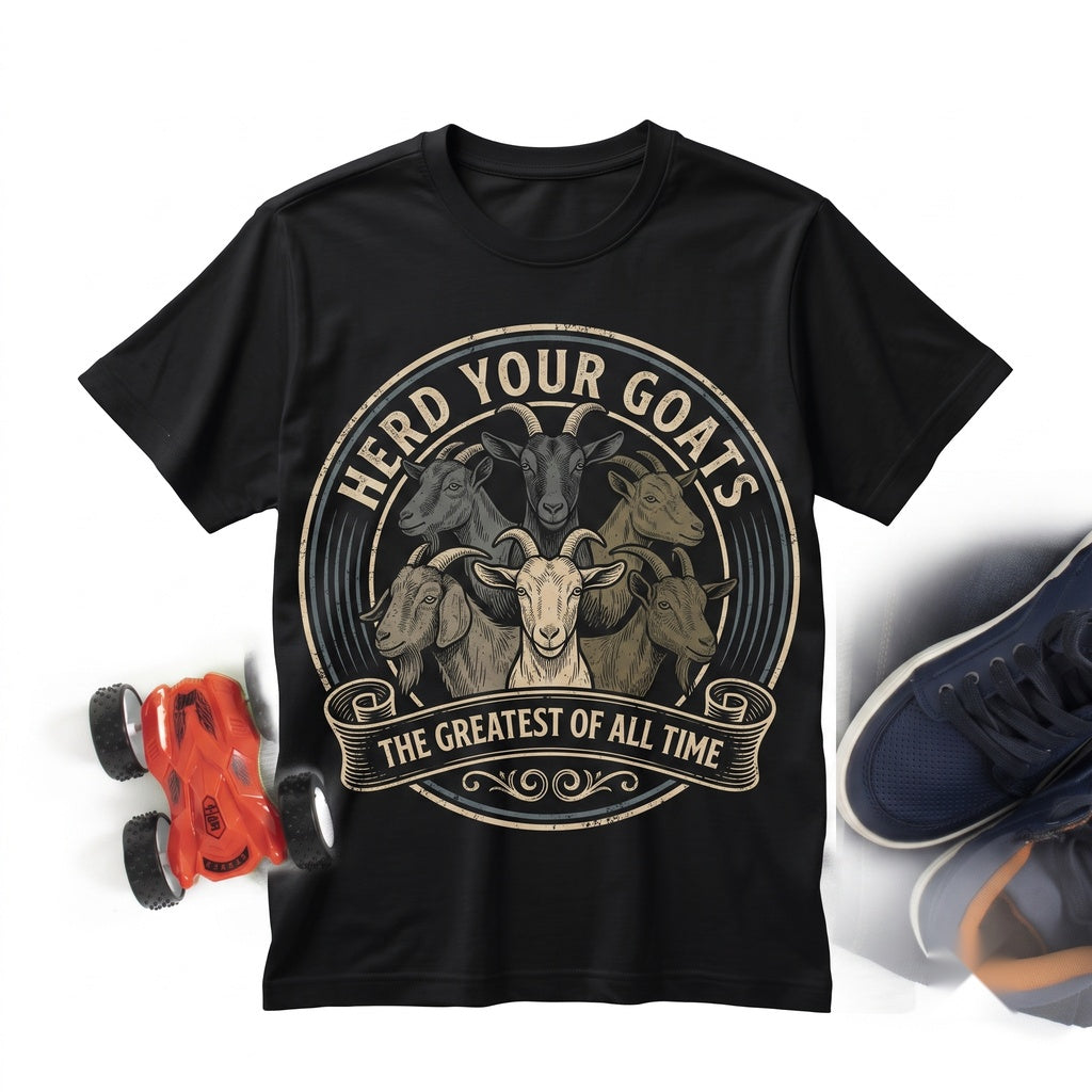 Goat Breeds Graphic Farm Animal Types Diagram Farmer Breeder Present Unisex TShirt