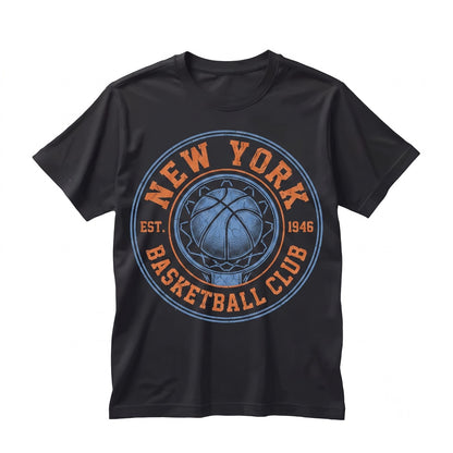 Retro New York Basketball Streetwear Vintage Hoops Graphic Apparel Unisex TShirt