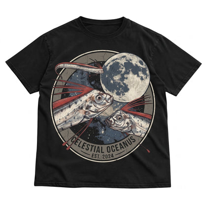 Three Oarfish Lunar Deep Sea Marine Biology Diver Rare Ocean Animal Creature Apparel Unisex TShirt