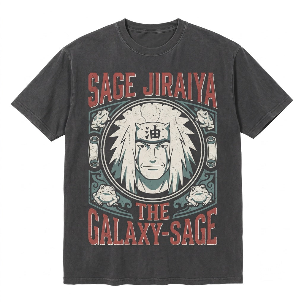 Legendary Toad Sage Jiraiya Anime Graphic 100% Cotton Otaku Gift Unisex TShirt
