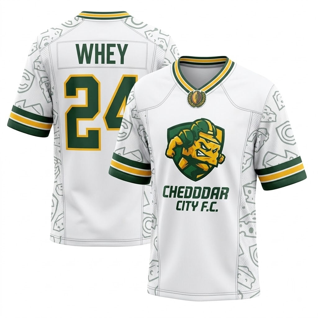Unisex Stitched Game Day Football Jersey - Breathable Lightweight Mesh Fan Shirt