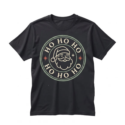 Ho Ho Ho Christmas Santa Claus Cute Family Holiday Celebrations Graphic Top Unisex TShirt