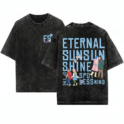 Eternal Sunshine Movie Graphic Joel Clementine Vintage Apparel Unisex Wash T-Shirt