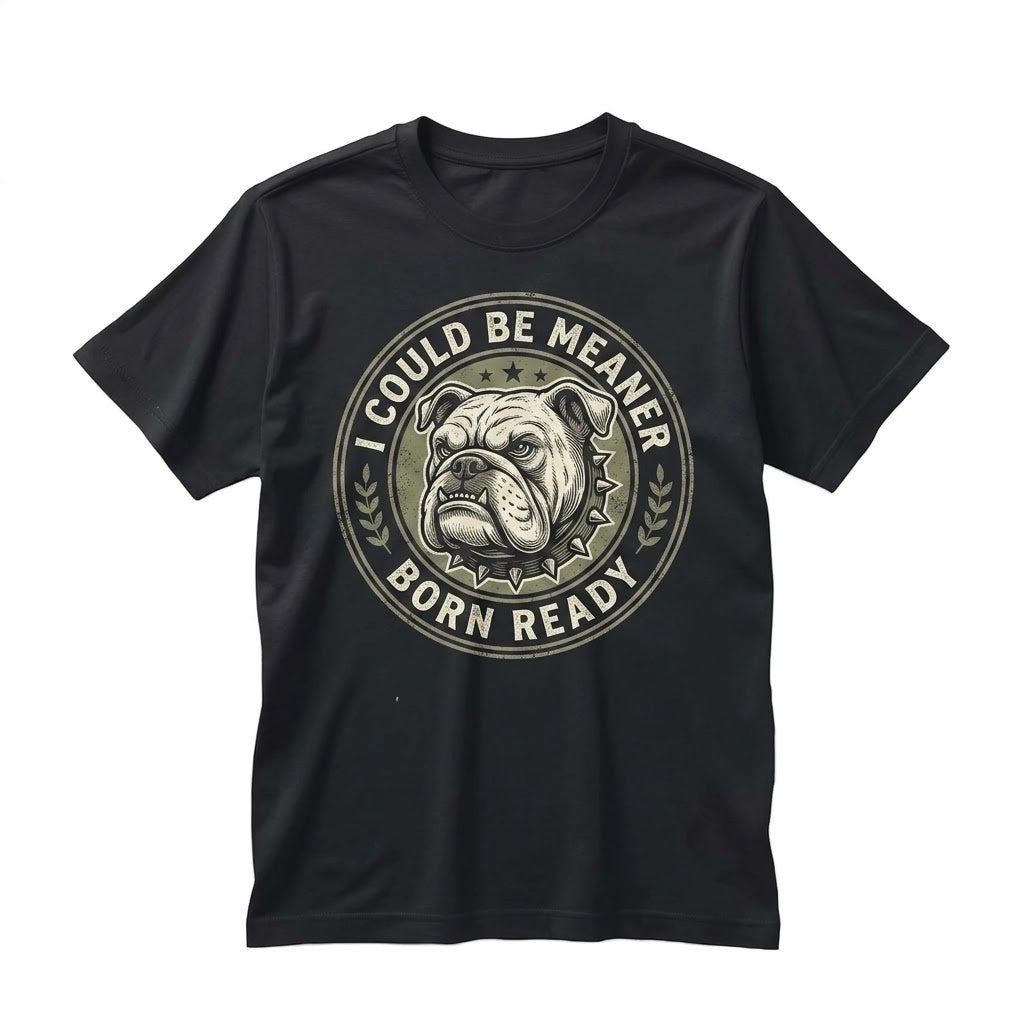 Funny Bulldog Graphic Vintage Dog Meme Humor Retro Apparel Unisex TShirt