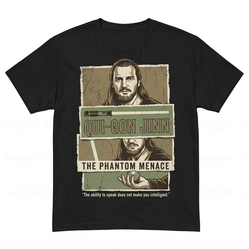Vintage Qui-Gon Jinn Graphic Retro Jedi Master Phantom Menace Sci-Fi Apparel Sweatshirt Unisex TShirt