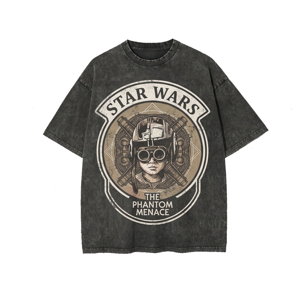 Oversized Anakin Podracing Boonta Eve Sci Fi Graphic Vintage Fan Apparel Unisex TShirt
