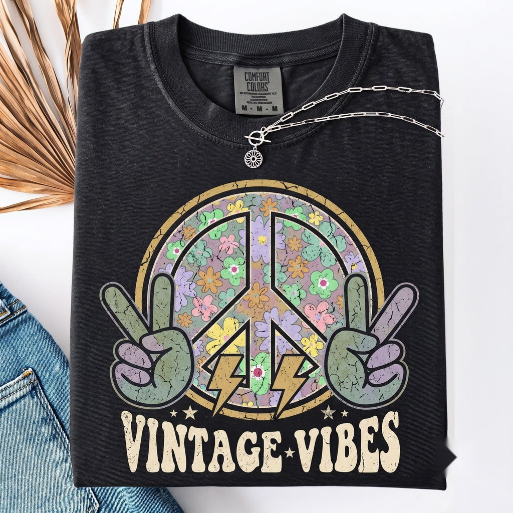 Pastel Retro Happy Face Lightning Bolt Beach Vacation Sunshine Summer Graphic Unisex TShirt