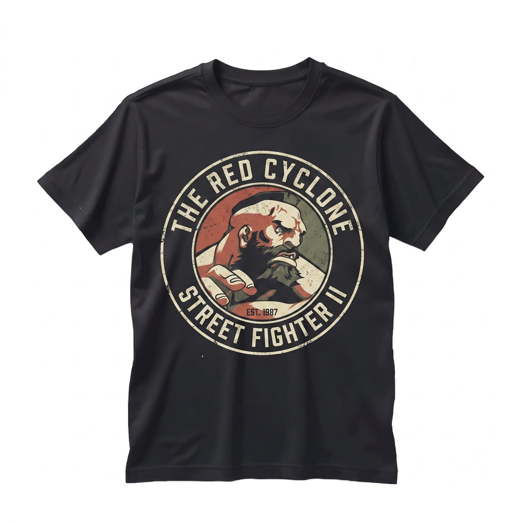 Zangief Retro Arcade Fighter Graphic Short Sleeve Crewneck Top Unisex TShirt