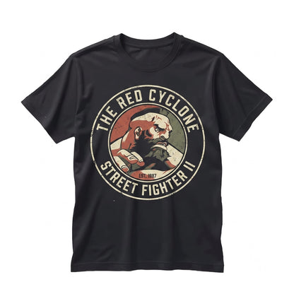 Zangief Retro Arcade Fighter Graphic Short Sleeve Crewneck Top Unisex TShirt