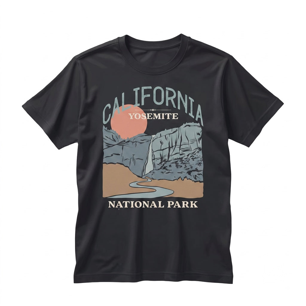 Vintage Yosemite National Park California Retro Outdoors Graphic Apparel Unisex TShirt