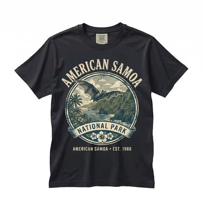 Vintage American Samoa National Park Tropical Island Graphic Retro Ocean Nature Travel Gift Unisex TShirt